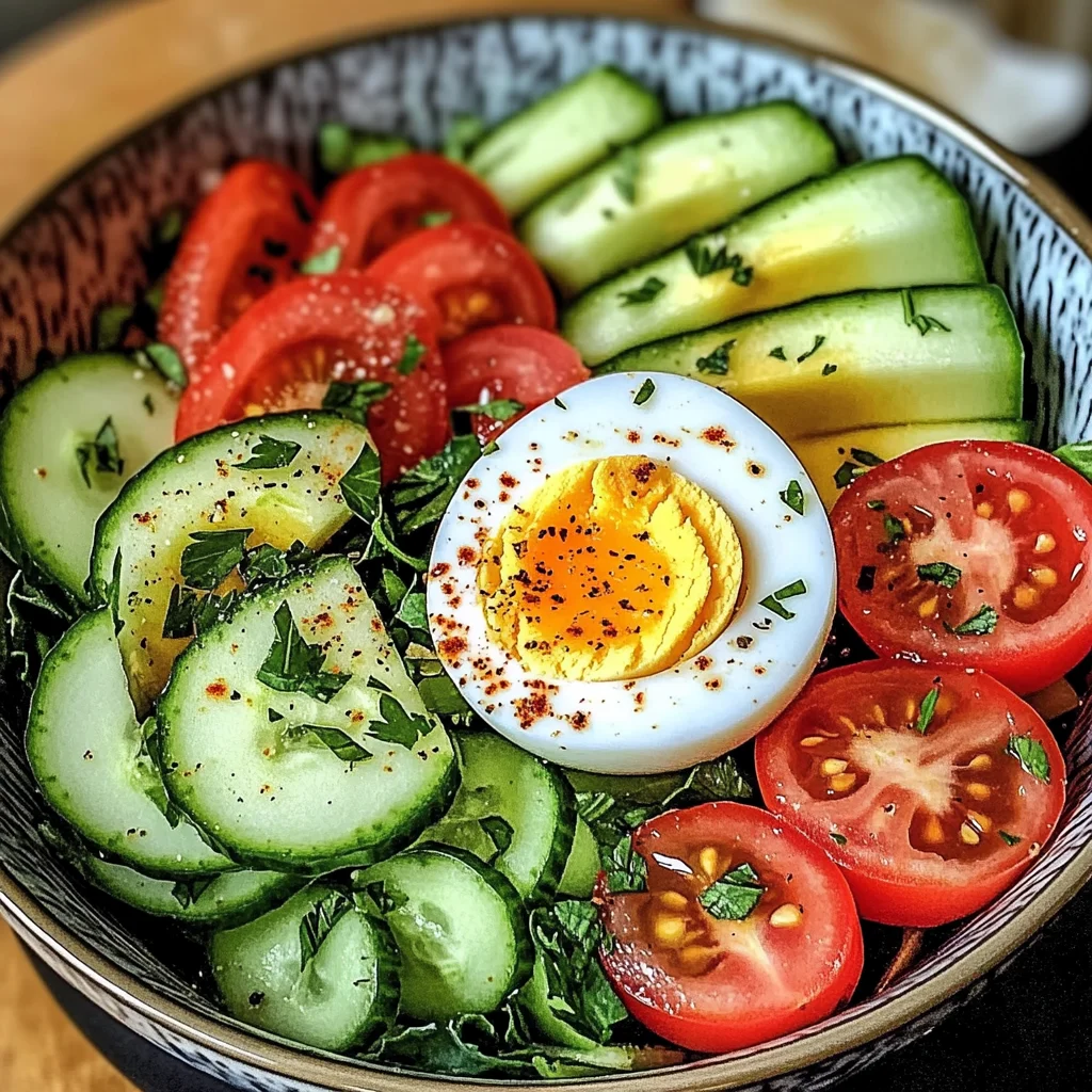 Avocado and Egg Garden Salad