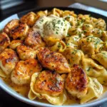 Cheesy Garlic Cajun Chicken Tortellini with Velveeta Cream Sauce