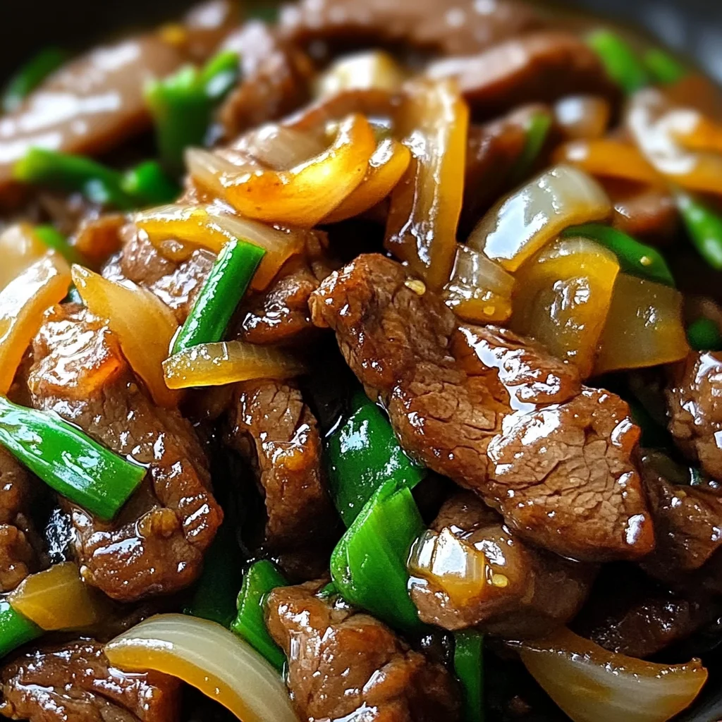 Savory Stir-Fried Beef with Sweet Onions in a Chinese-Style Sauce
