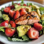 Strawberry Avocado Salmon Salad
