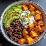 Sweet Potato, Beef & Avocado Protein Bowl