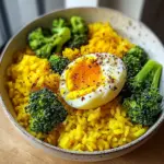 Turmeric Rice Bowl with Broccoli & Soft-Boiled Egg