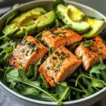 Zesty Salmon & Avocado Salad Bowl