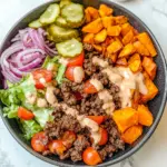 Sweet Potato Burger Bowl