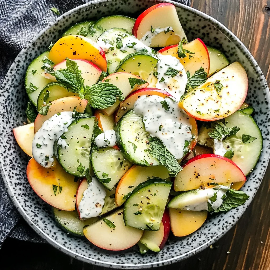 Apple Cucumber Salad With Creamy Yogurt Dressing Recipe