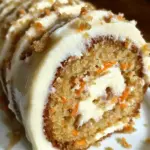 Carrot Cake Roll with Cream Cheese Frosting Filling