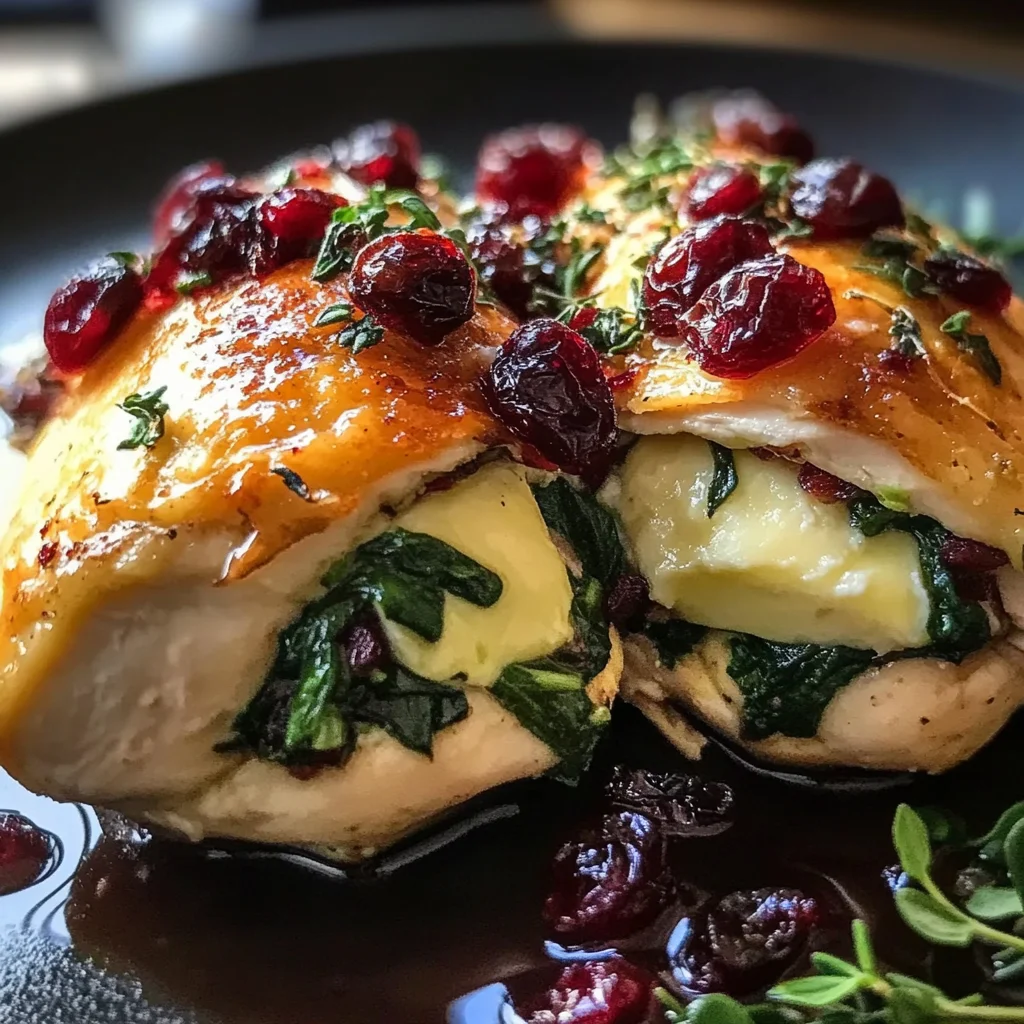 Cranberry & Spinach Stuffed Chicken with Brie: An Amazing Ultimate Recipe