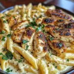 Creamy Garlic Parmesan Chicken Penne