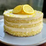 Creamy Lemon Cheesecake Cake