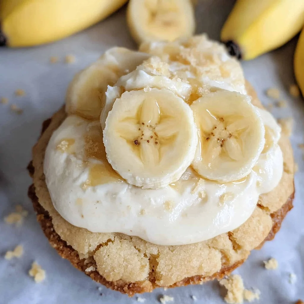 Crumbl banana cream pie cookies