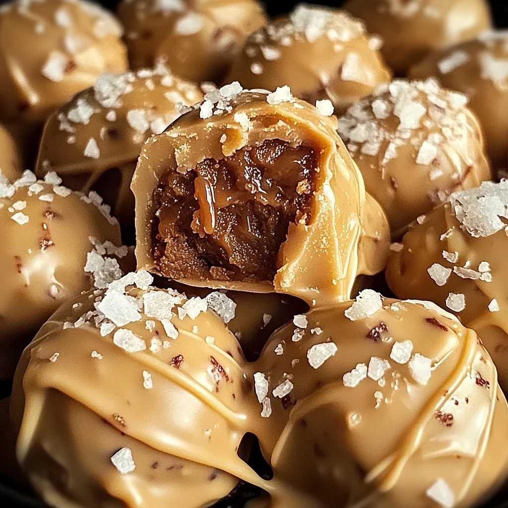 Delicious Salted Caramel Fudge Truffles