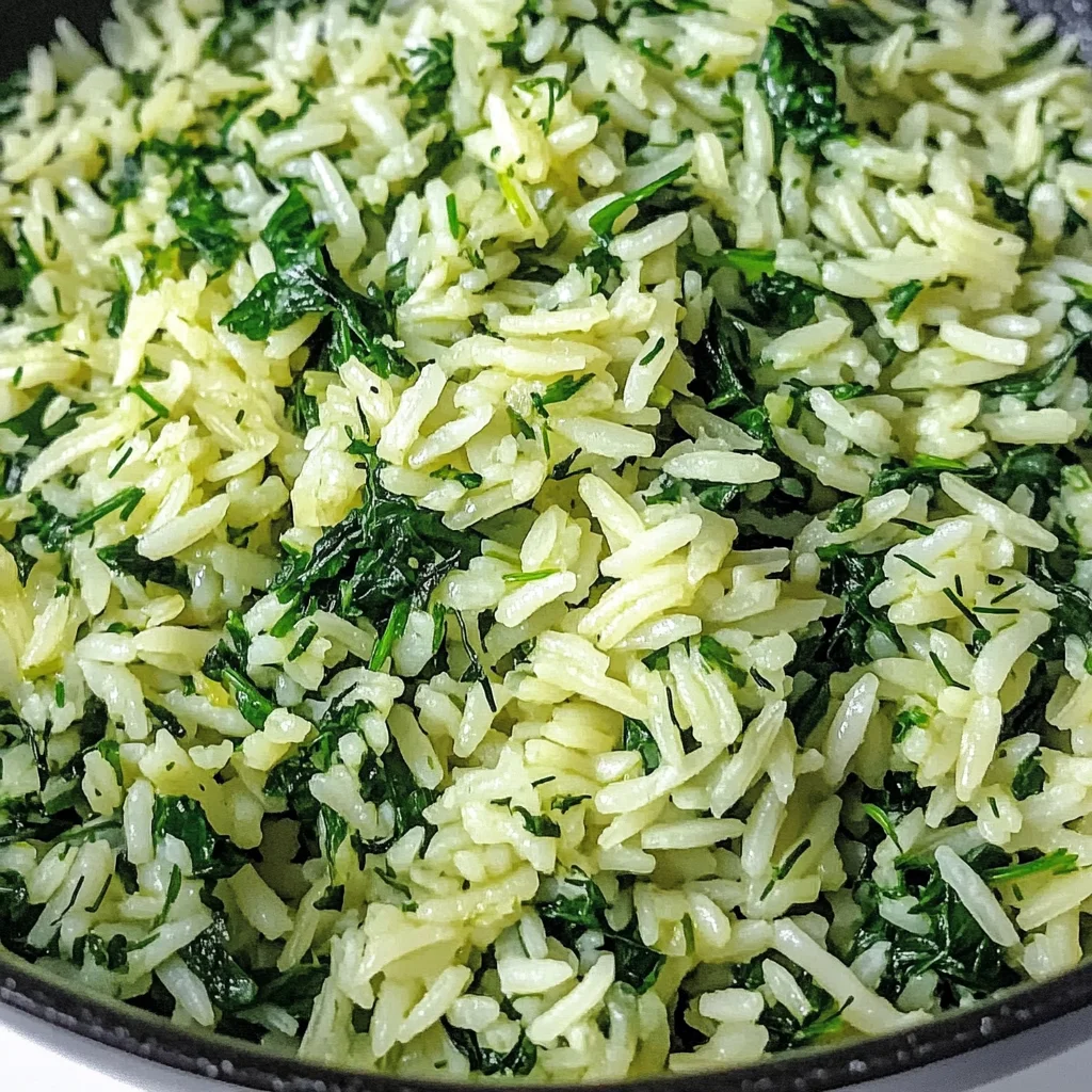 Easy Spinach Rice Recipe (Spanakorizo)