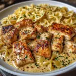 Garlic Butter Chicken Bowtie Pasta