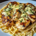 Garlic Butter Chicken Spaghetti Alfredo