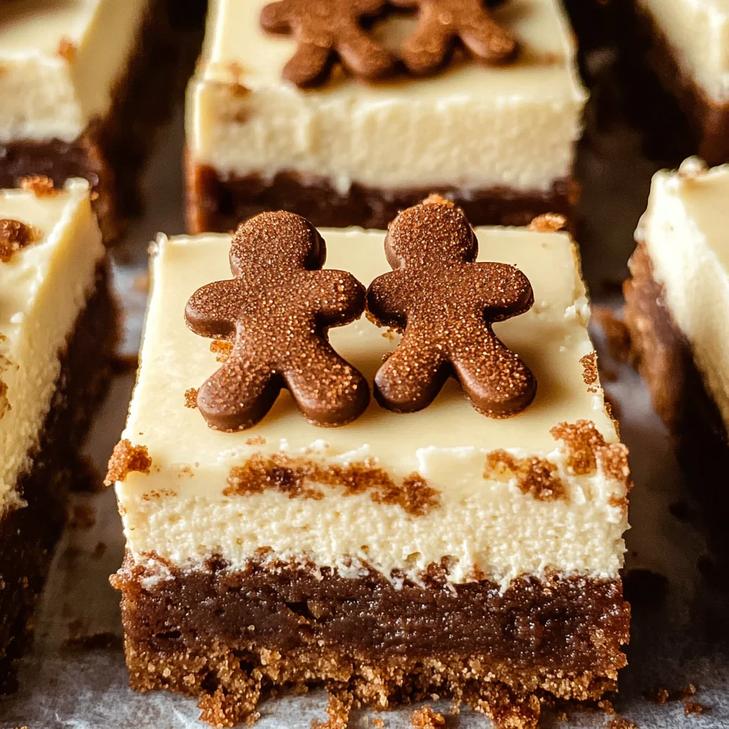 Gingerbread Cheesecake Bars