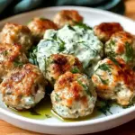 Greek Chicken Meatballs with Tzatziki Sauce