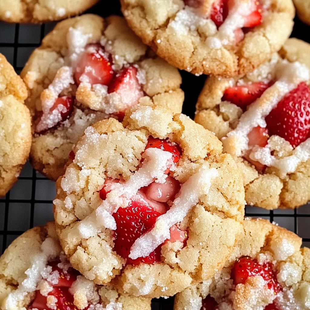 Homemade Strawberry Shortcake Butter Cookies