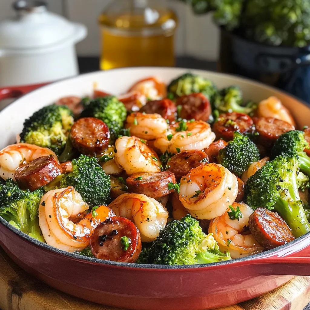 Honey Garlic Shrimp With Sausage and Broccoli: A Delightful Dish