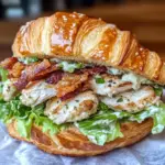 Irresistible Chicken Caesar Croissant Sandwich Recipe