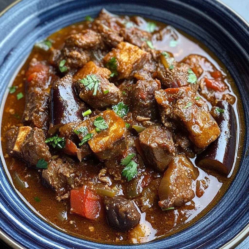 Lamb Stew with Eggplant