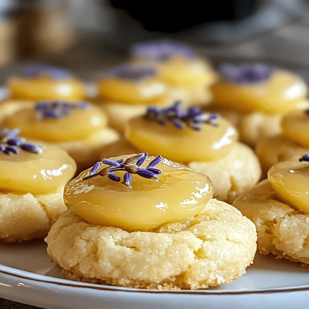 Lemon Lavender Thumbprint Cookies