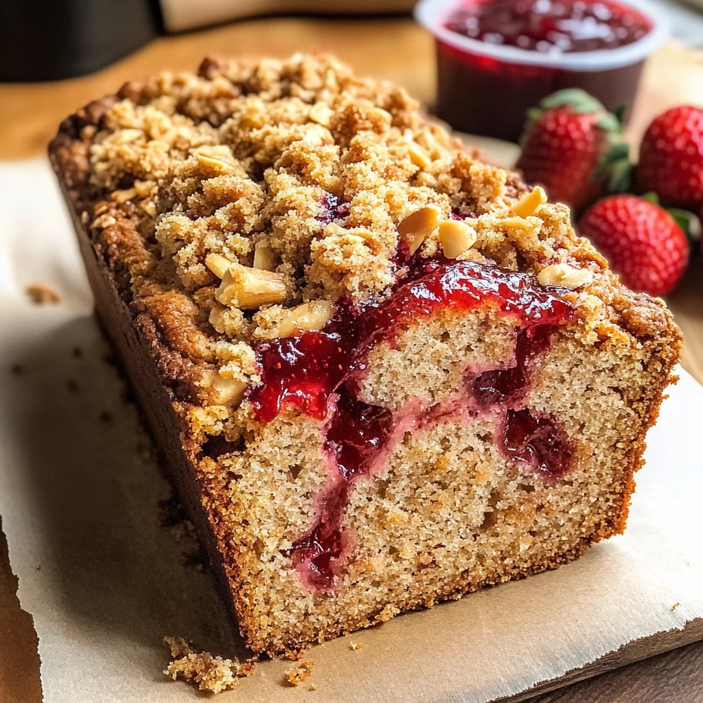 Peanut Butter Jelly Snack Bread