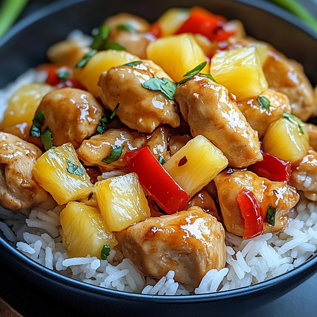 Pineapple Chicken with Rice