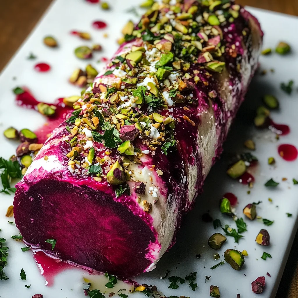 Roasted Beet & Goat Cheese Log: A Vibrant Appetizer to Impress