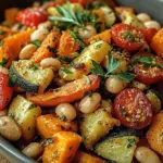 Rustic Roasted Vegetable Bake with Cannellini Beans