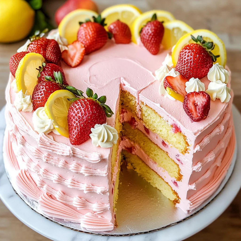 Strawberry Lemon Cake