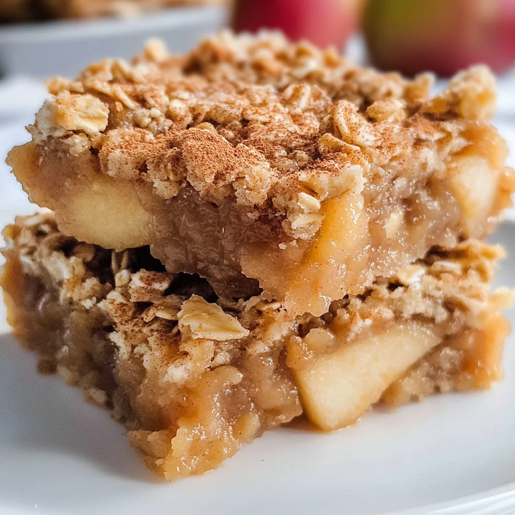 Apple Pie Oatmeal Bars