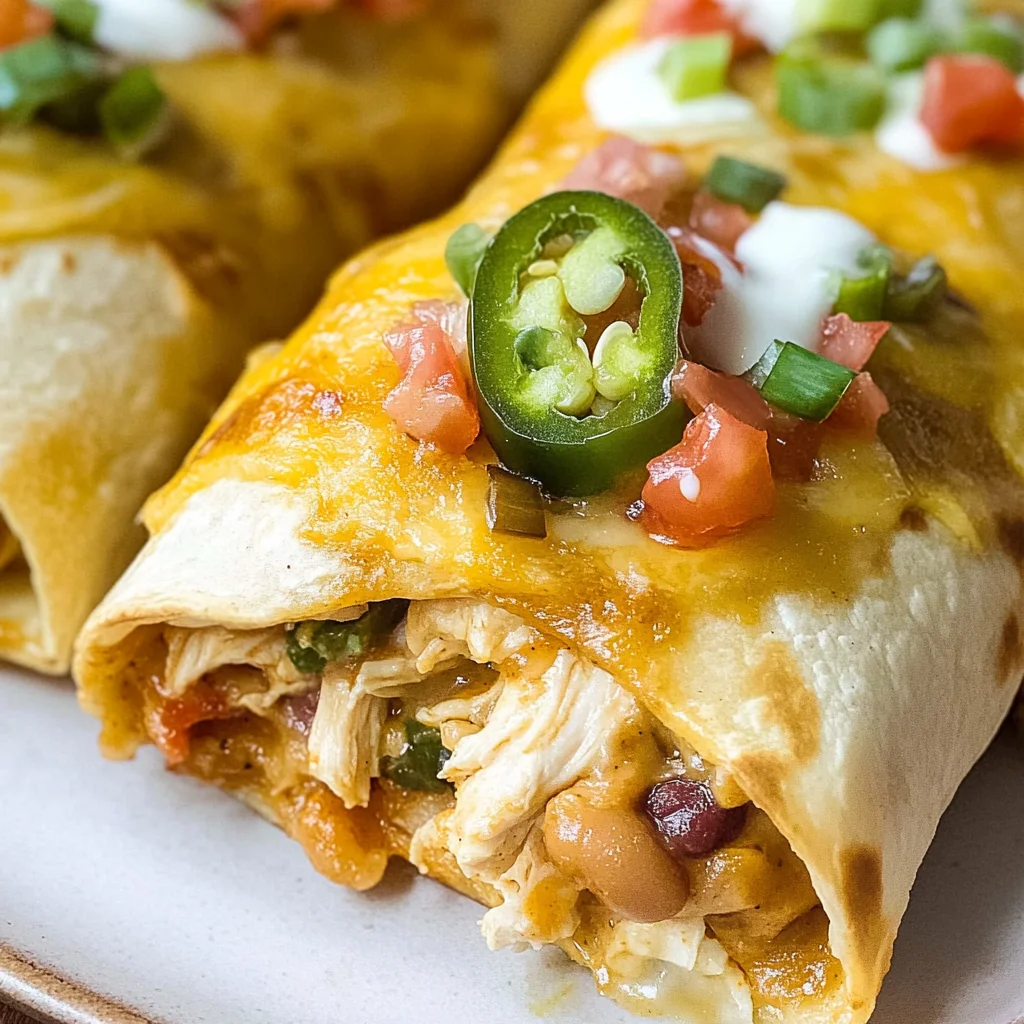 Baked Chicken Chimichanga