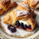 Berries and Cream Filled Croissants