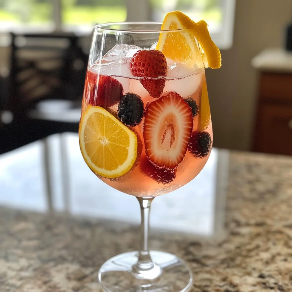 Berry Rosé Sangria Cocktail Recipe