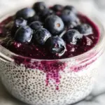 Blueberry Coconut Chia Seed Pudding