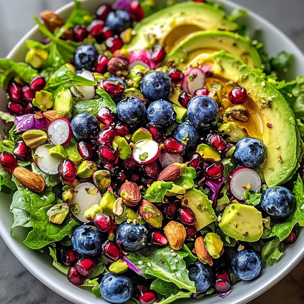 Blueberry and Pistachio Spring Salad