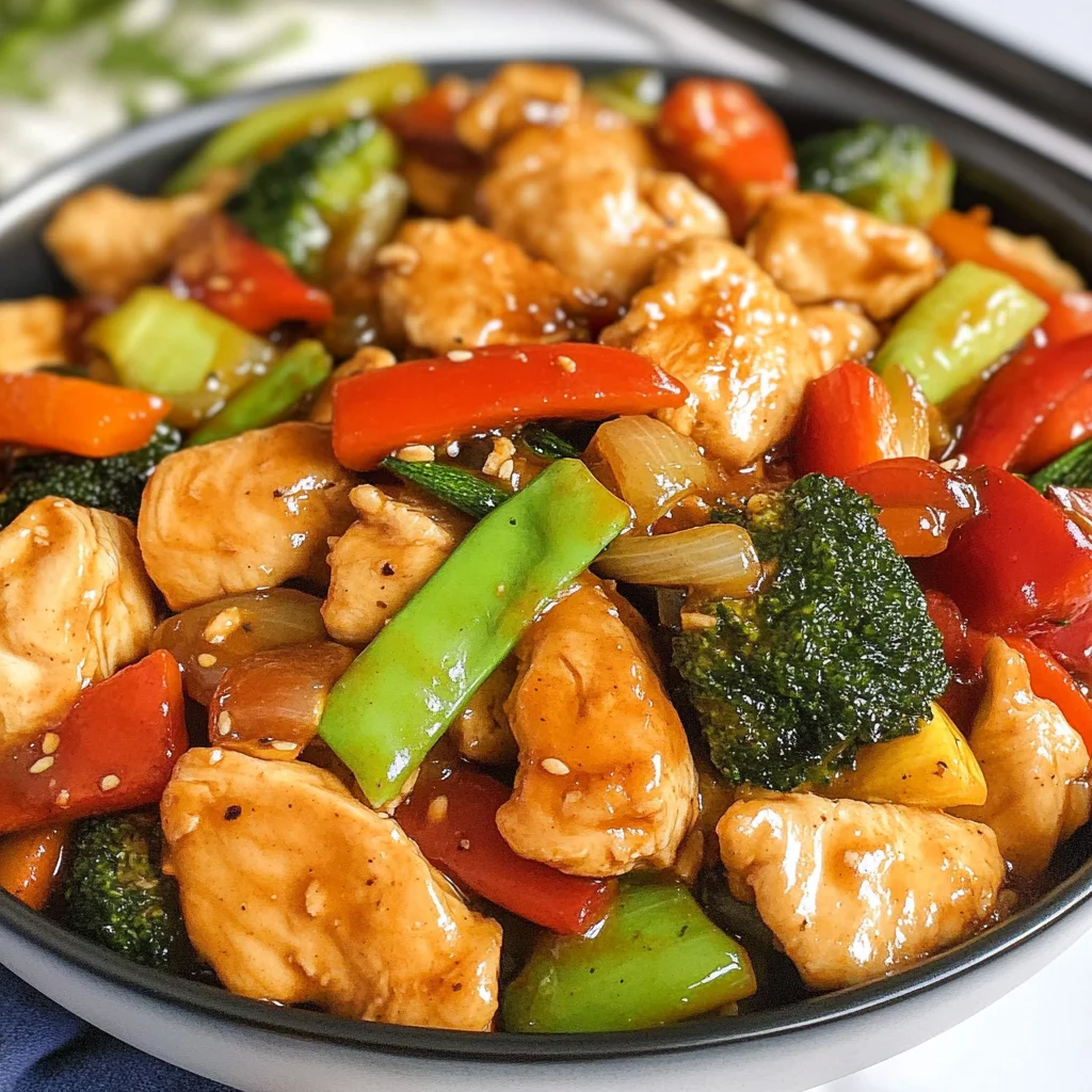 Chicken with Mixed Vegetable Stir Fry