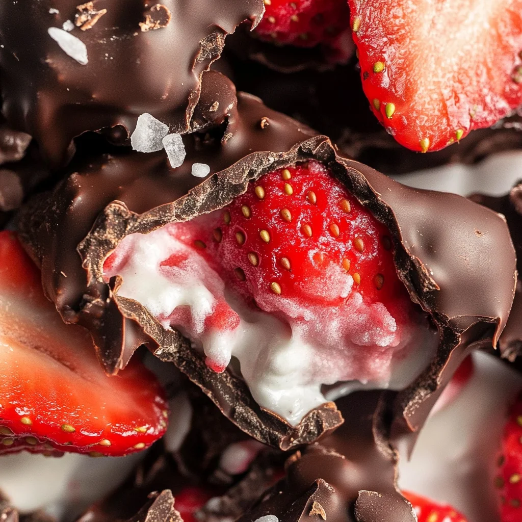 Chocolate Strawberry Yogurt Clusters (Viral Recipe!)