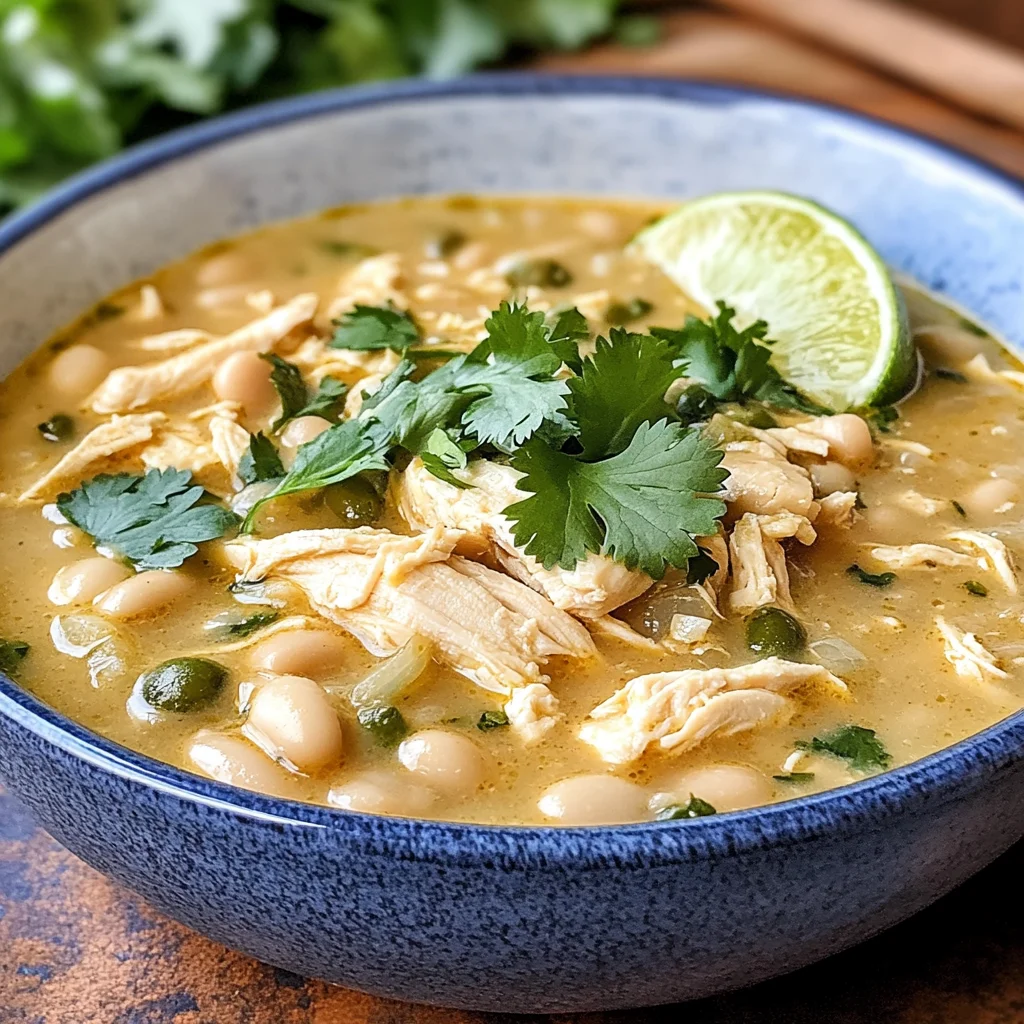Crockpot Creamy White Chicken Chili