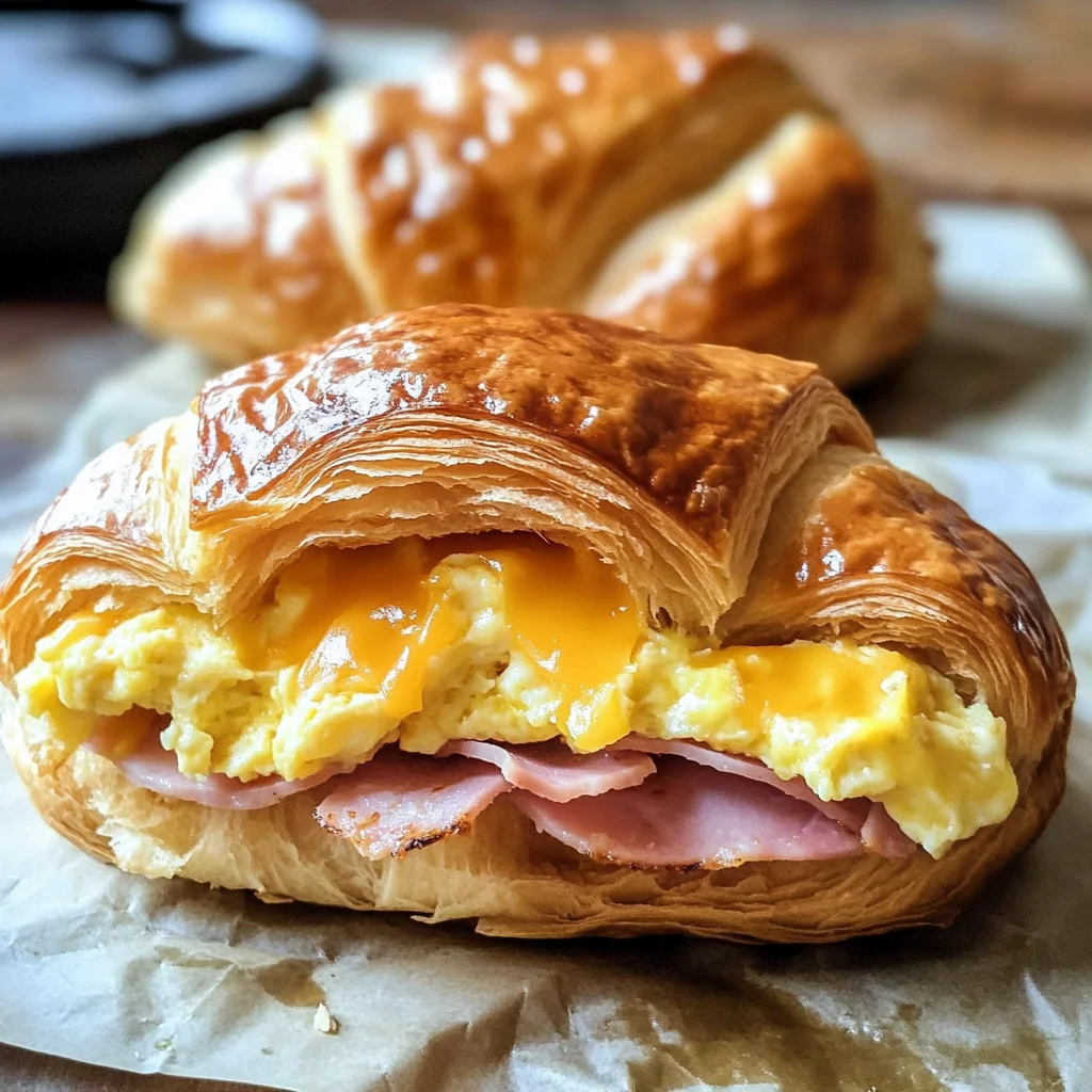 Easy Croissant Breakfast Sandwiches