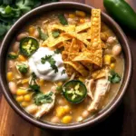 Flavorful Crockpot White Chicken Chili Soup