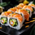 Gourmet Salmon Sushi Rolls
