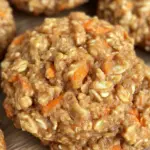 Healthy Carrot Cake Oatmeal Cookies