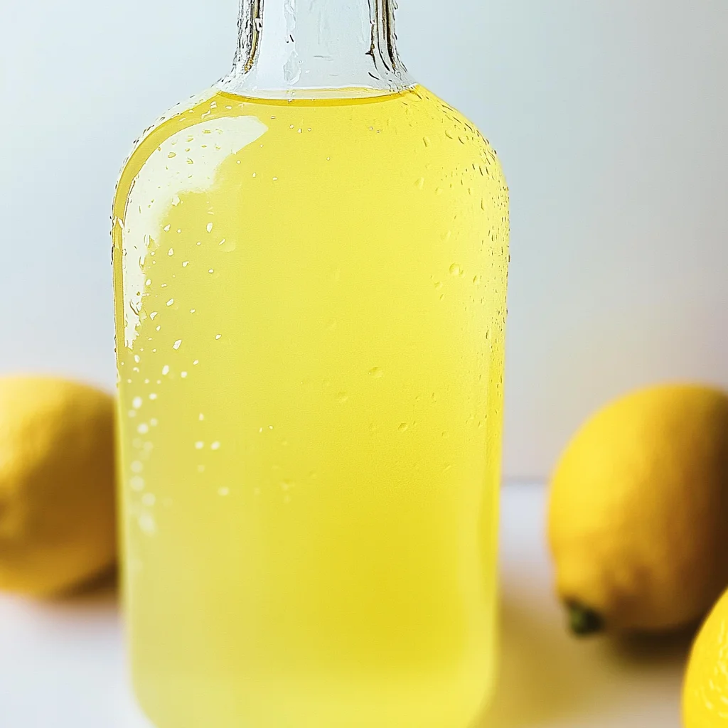 Homemade limoncello recipe