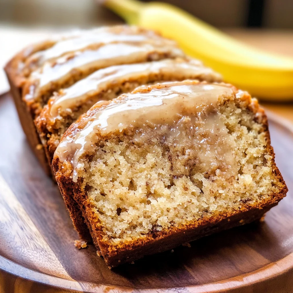 Maple Glazed Banana Bread