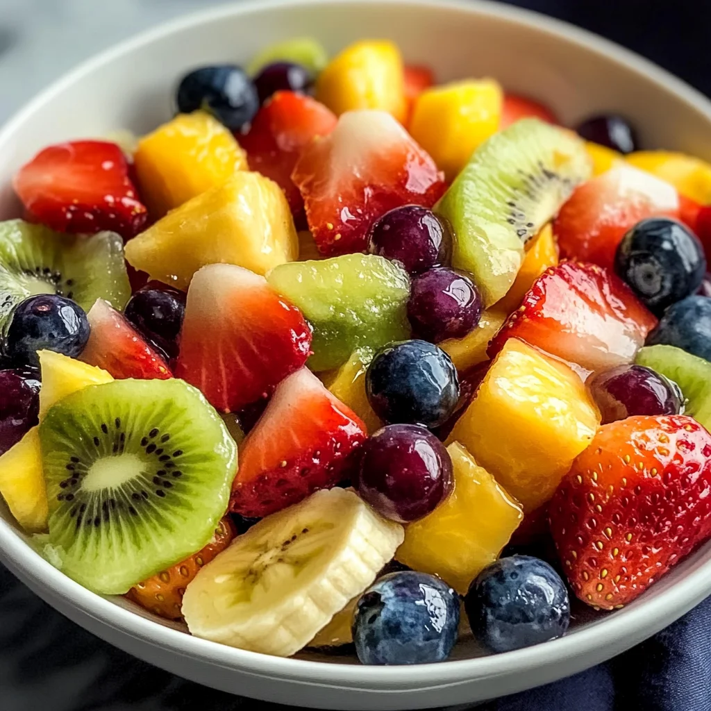 Refreshing Fruit Salad with Honey Lime Dressing