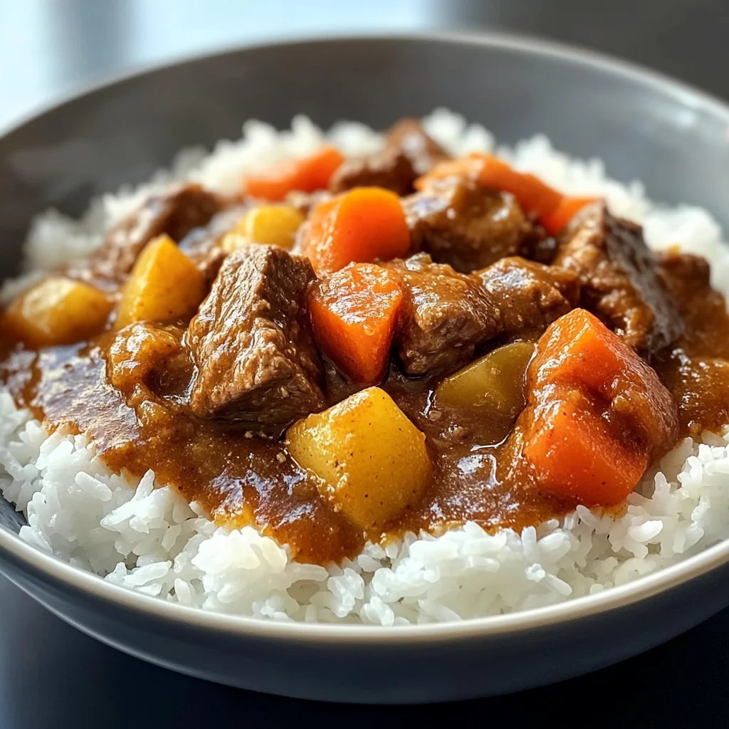 Savory Japanese beef Curry