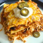 Slow Cooker Chicken Enchilada Casserole