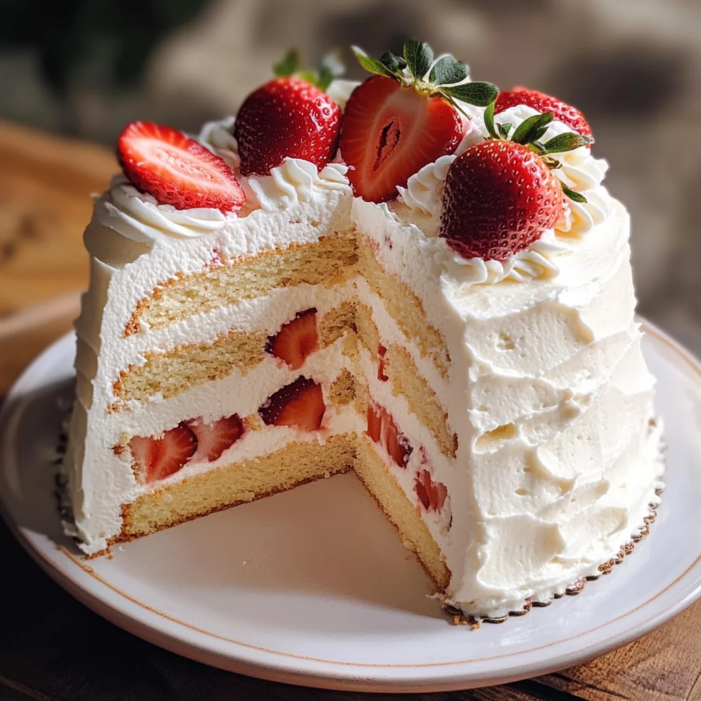 Strawberry Chiffon Cake