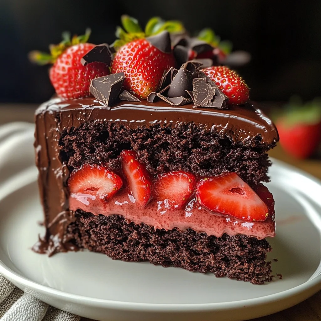 Strawberry Chocolate Cake – A Luscious, Decadent Treat